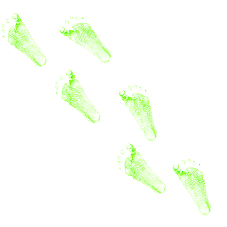 child foots printsの写真素材