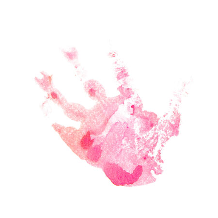 child hand printsの写真素材