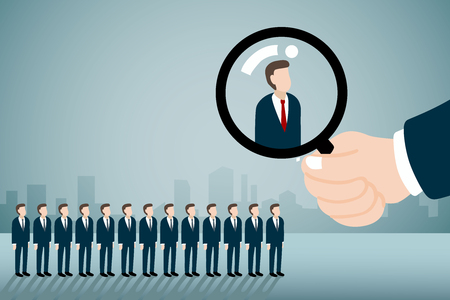 HR job seeking concepts.のイラスト素材