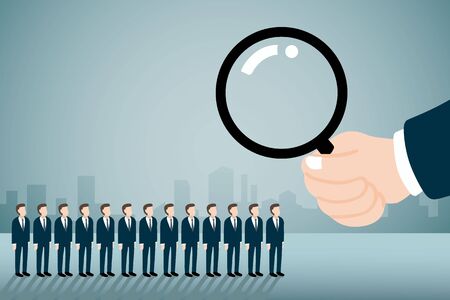HR job seeking concepts.のイラスト素材