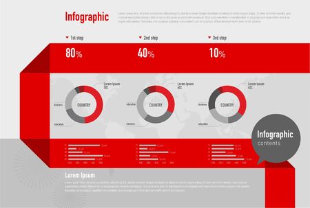 infographic layaoutのイラスト素材