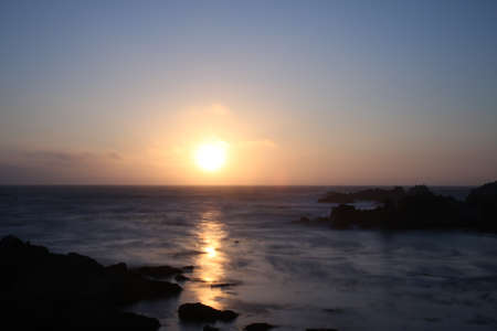 Sunset at Montereyの写真素材