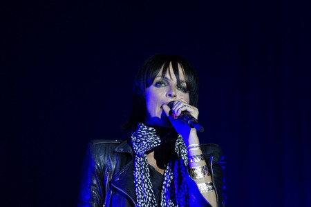 Nena, open air concert at city park in Hamburg, germany, 06.09.2014のeditorial素材