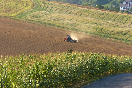 Landscape near Loeffelstelzen in germanyの写真素材