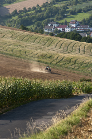 Landscape near Loeffelstelzen in germanyの写真素材