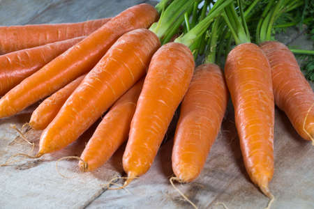 A bunch of carrotsの写真素材