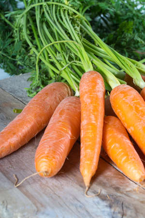 A bunch of carrotsの写真素材