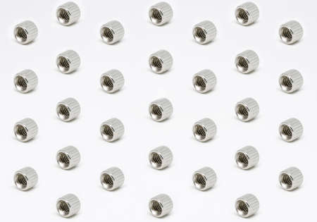 female screw pattern isolated on white background