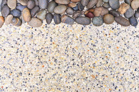 small stone on gravel background copy space