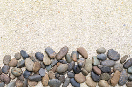 small stone on gravel background copy spaceの写真素材