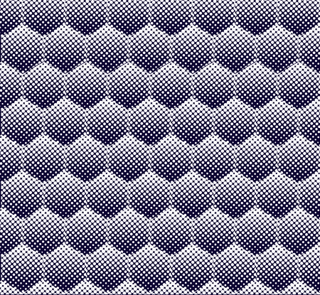 abstract halftone hexagon pattern seamless background vectorのイラスト素材