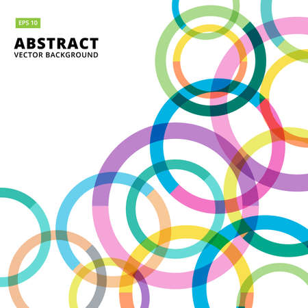 colorful circle abstract vector background copy spaceのイラスト素材