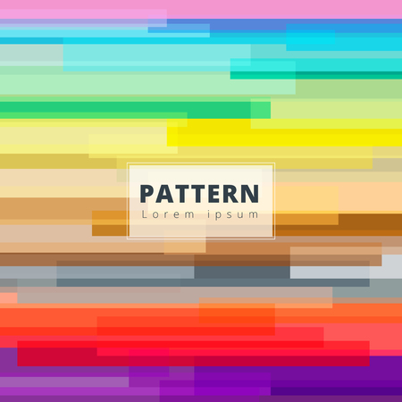 Abstract image, colorful horizontal rectangle overlap, pattern geometry vector background for print, ad, brochure, poster, leaflet, magazineのイラスト素材