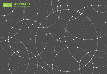 Abstract lines circles round Overlap . concept for your design, Vector Illustration Backgroundのイラスト素材
