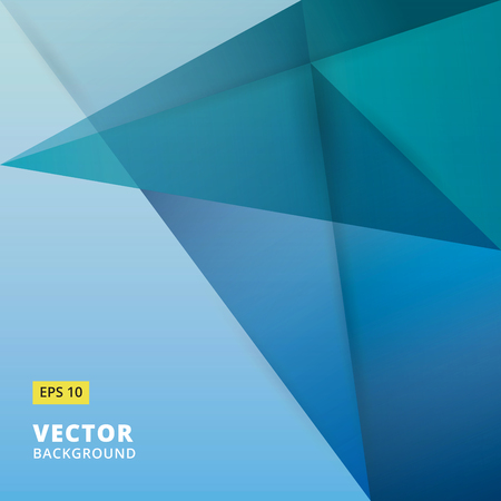 Abstract background. Origami and polygon geometric blue color overlap paper layer with copy space for text and message artwork designのイラスト素材