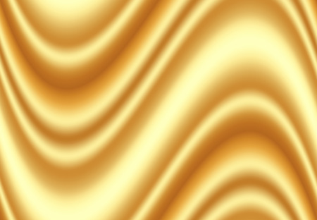 Luxury golden silk fabric for background, Abstract background, Vector illustrationのイラスト素材