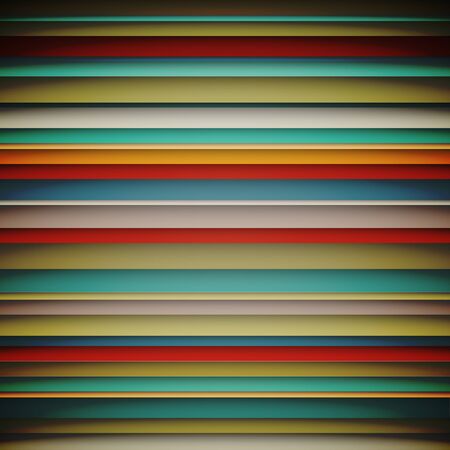 Abstract wallpaper with horizonta lines colorful pattern vintage retro background, Vector illustrationのイラスト素材