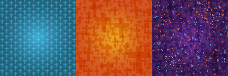 Set background dark orange, blue, purple color Halloween with crucifix pattern texture.のイラスト素材