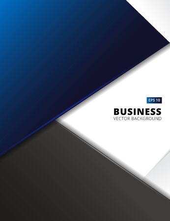 Professional business flyer template or corporate banner design in dark blue and black colors with space for your text, can be use for publishing, print and presentation, Vector illustrationのイラスト素材