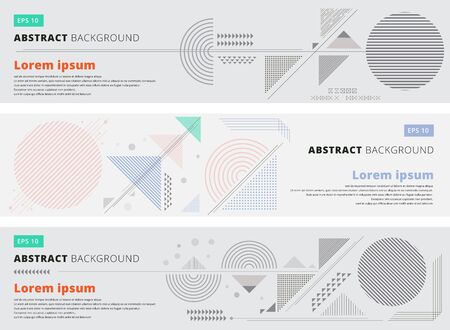 Abstract geometric composition forms modern background with decorative triangles and patterns backdrop vector illustration for print, ad, magazine, banner, websiteのイラスト素材