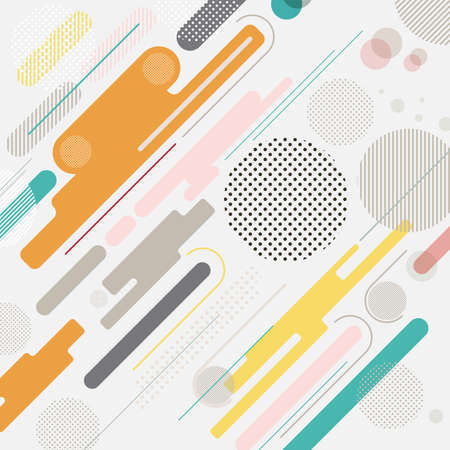 Abstract geometric dynamic element multicolor background, vector backgroundのイラスト素材