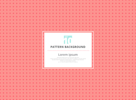 Abstract circle pink seamless polka dots pattern background. vector illustrationのイラスト素材