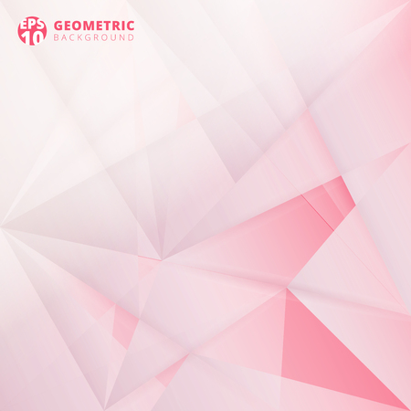 Abstract Lowpoly vector on pink color background. Template for style design. Vector illustration. Used transparency layers of backgroundのイラスト素材