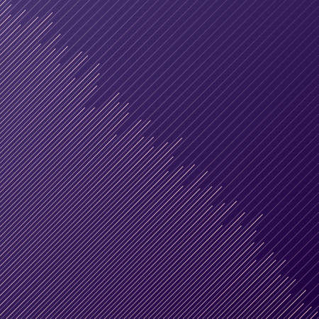 Abstract minimal design stripe and diagonal lines pattern on purple background and texture. Vector...