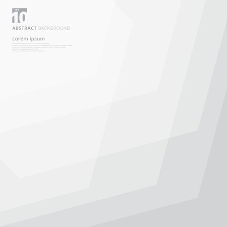 Abstract geometric pattern overlay white and gray color background. Vector illustrationのイラスト素材