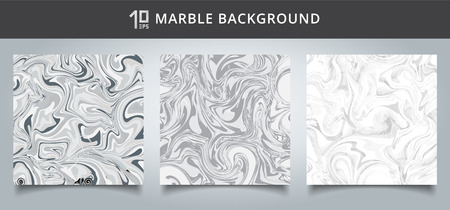 Template cover set gray and white marble background texture. Vector illustrationのイラスト素材