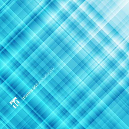 Abstract light blue technology background. Digital fractal pattern. Blurred texture with glass effect. Vector illustrationのイラスト素材