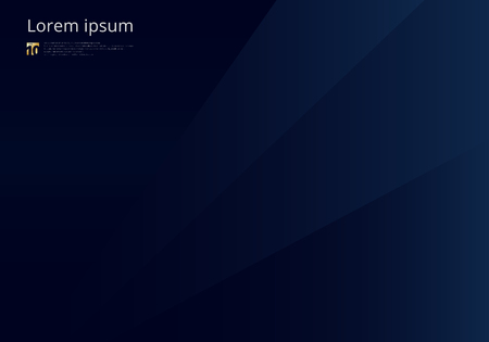 Abstract template dark blue geometric triangles background luxury premium style. Vector illustrationのイラスト素材
