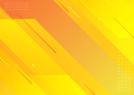Abstract modern stripes geometric diagonal yellow background. Vector illustration