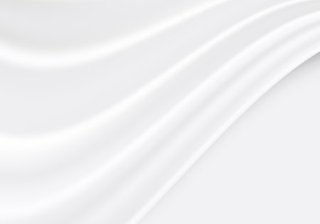 White and gray fabric silk satin beautiful background and texture. Vector illustrationのイラスト素材