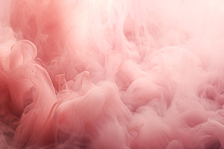 Abstract image of a pink ink swirl in water background. The swirling ink creates a beautiful and mesmerizing pattern. Generative AIの素材