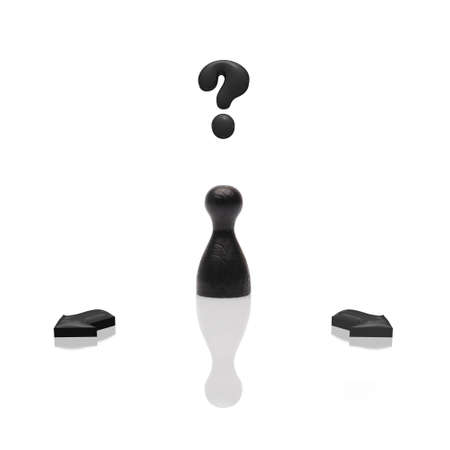 Concept: business choice, question, decision. の写真素材