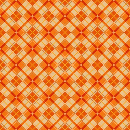 Seamless background image of orange and yellow diamond check geometry pattern.のイラスト素材