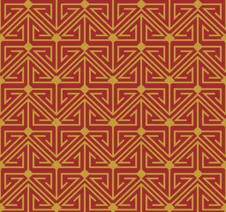 Antique seamless background image of oriental triangle geometry cross lineのイラスト素材