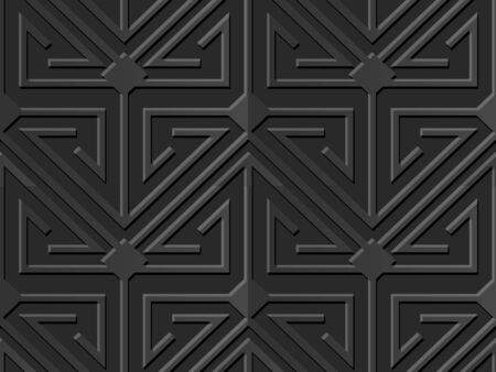 3D paper art 517 triangle geometry cross lineのイラスト素材