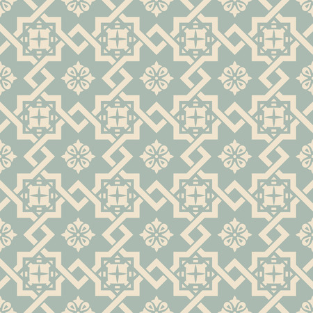 Elegant antique background 291_square star cross flowerのイラスト素材