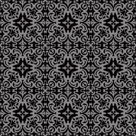 Antique seamless background 096_round curve kaleidoscope