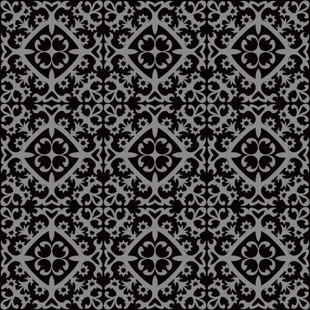 Antique seamless background 054_flower spiral kaleidoscopeのイラスト素材