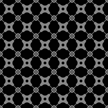 Antique seamless background 204_diamond cross round flower