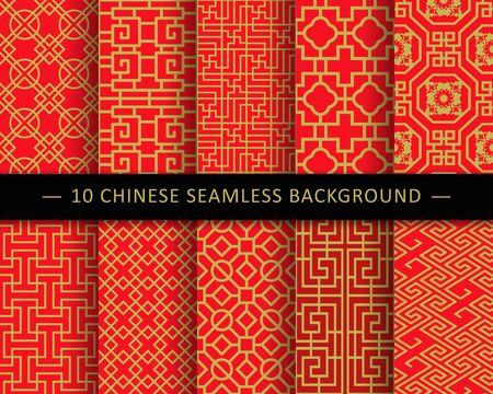 Chinese Seamless Background Pattern Collectionのイラスト素材