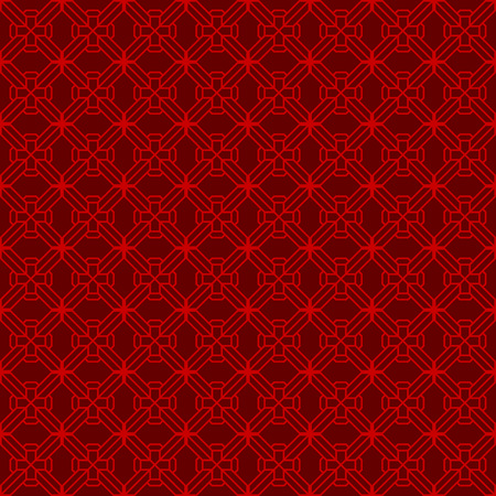 Seamless Vintage Chinese style window tracery diamond geometry pattern background.のイラスト素材