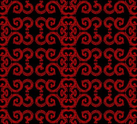 Seamless Chinese Background Spiral Round Curve Frameのイラスト素材
