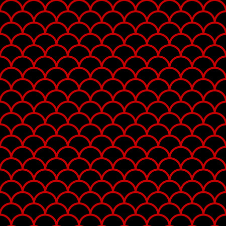 Seamless Chinese Background Asian Chinese scale curve round cross frameのイラスト素材