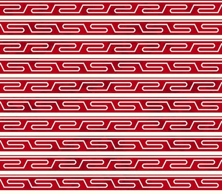 Seamless Vintage Chinese Background spiral geometry cross lineのイラスト素材