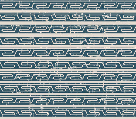 Seamless retro worn out background spiral geometry cross lineのイラスト素材