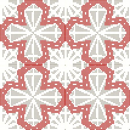 Halftone colorful seamless retro pattern star polygon geometry cross lineのイラスト素材